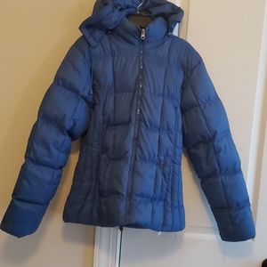women's sz s blue weigebao puffer winter jacket